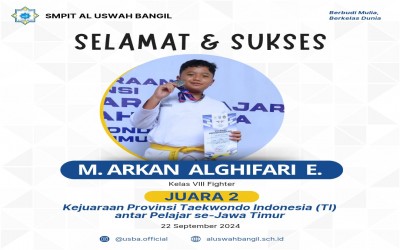 Juara Taekwondo tingkat Provinsi