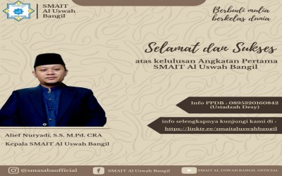 Siswa SMAIT Al Uswah Bangil Angkatan 1 Lolos jalur SNMPTN dan Jalur Prestasi.