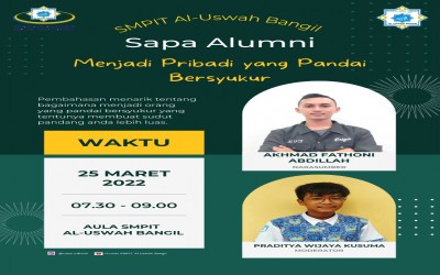 Program Alumni Menyapa di SMPIT Al Uswah Bangil